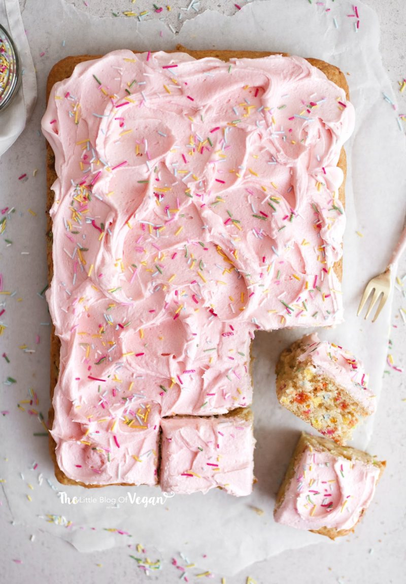 Vegan Funfetti Sheet Cake recipe
