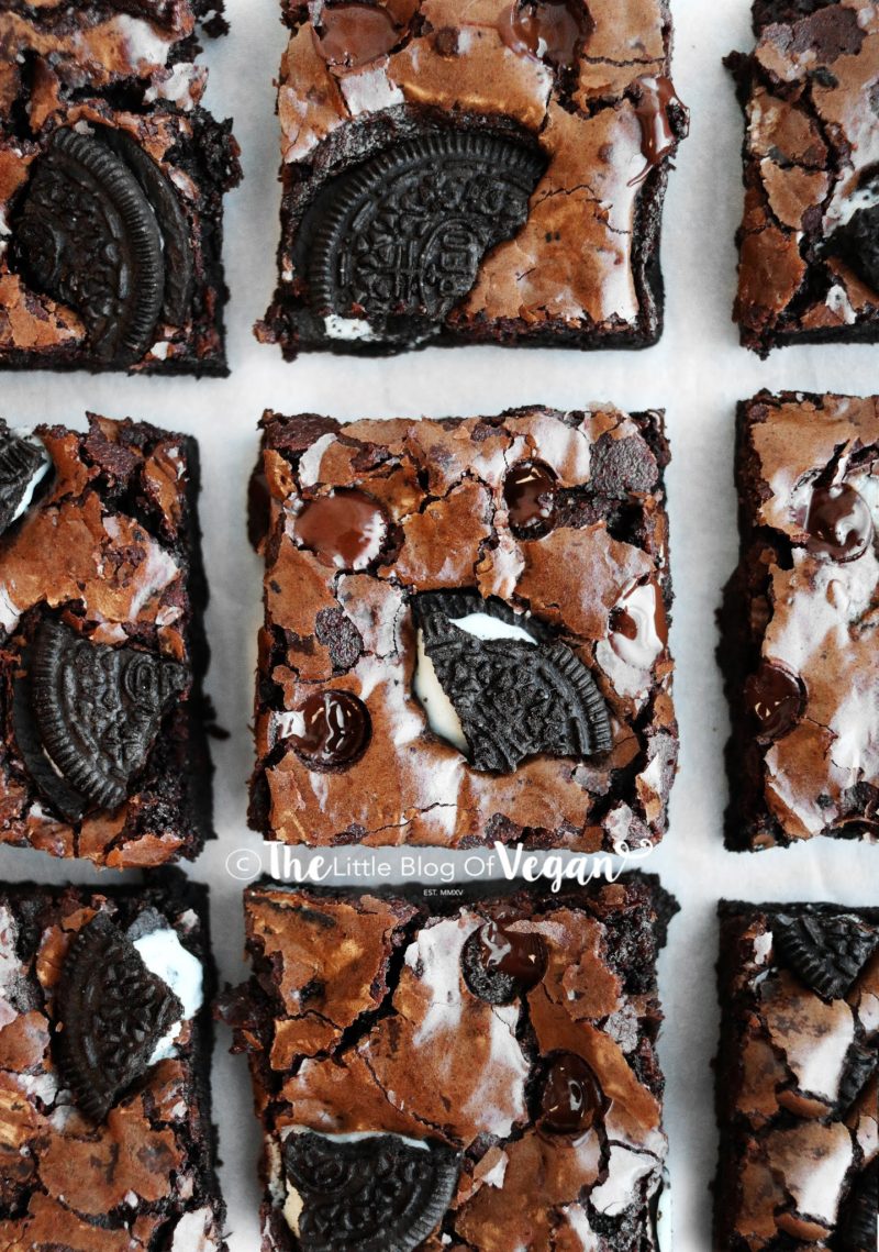 Vegan Crinkle Brownies