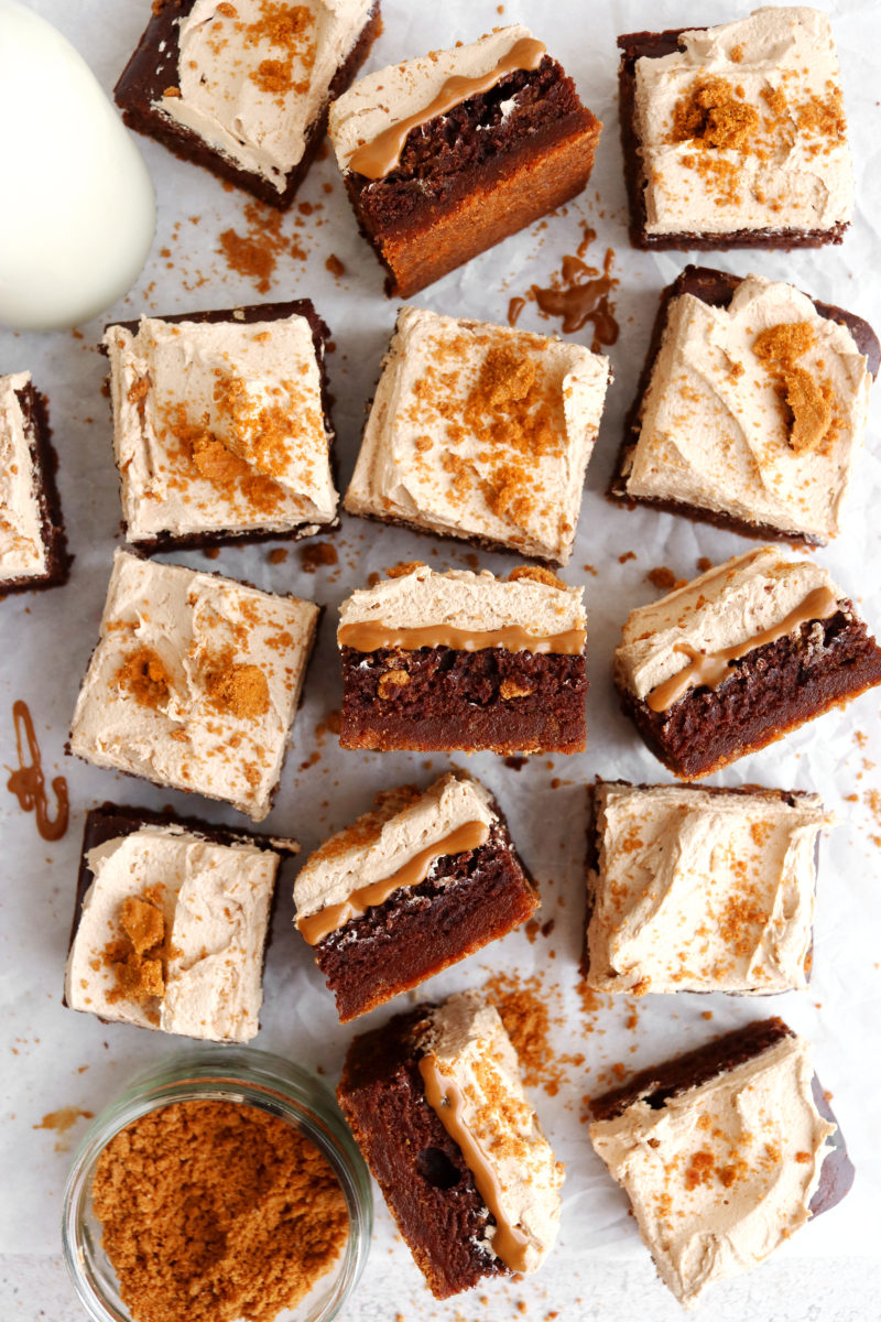 Easy Biscoff Brownies