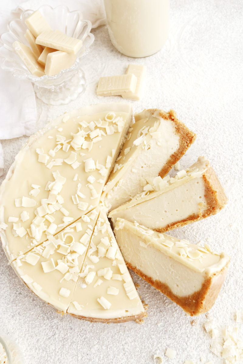 No-Bake White Chocolate Cheesecake