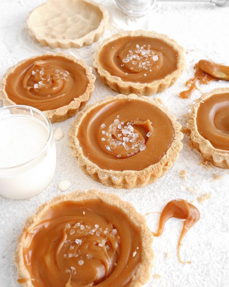 6 Ingredient Salted Caramel Tartlets