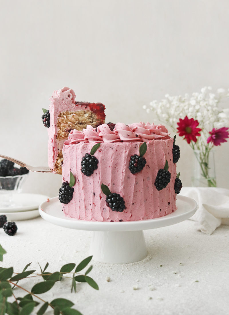Vegan Blackberry Cake