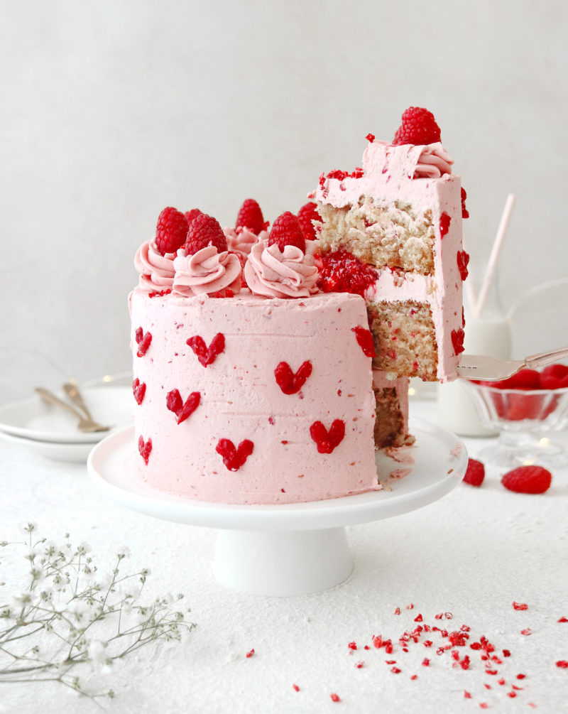 Vegan Raspberry Cake