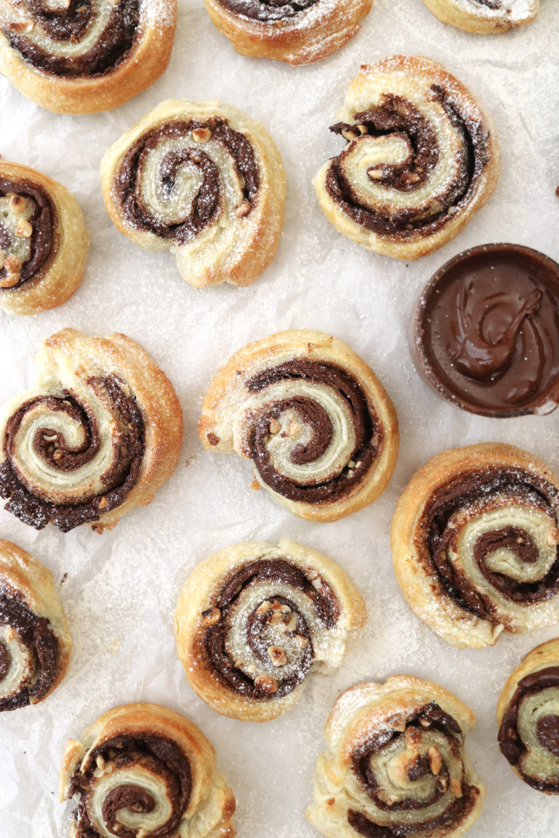Nutella Puff Pastry Swirls