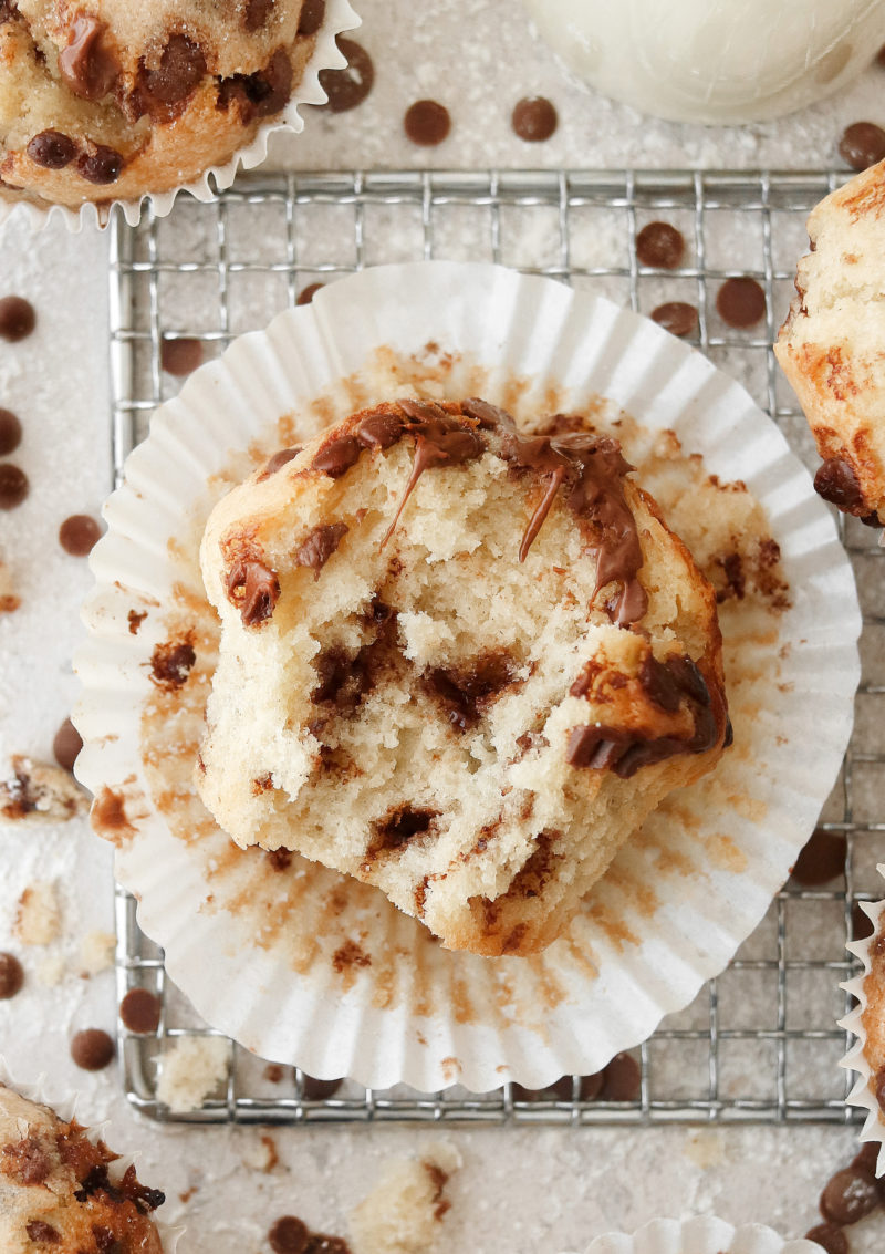 Bakery Style Vegan Chocolate Chip Muffins
