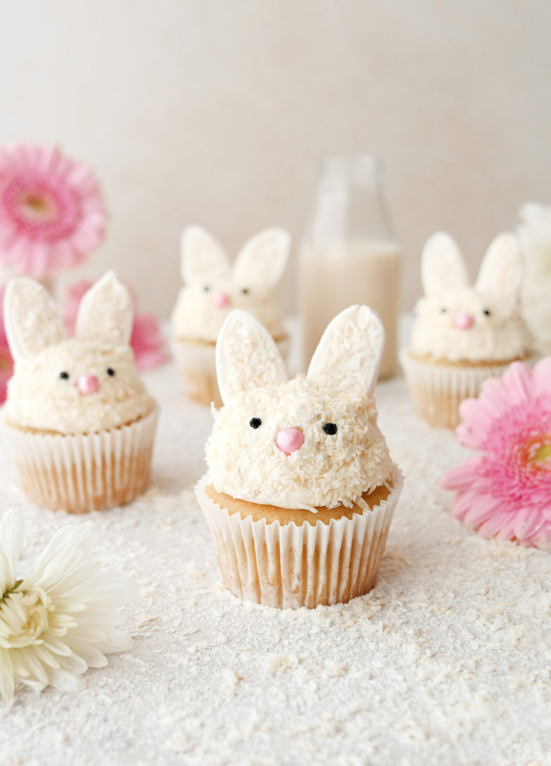 Vegan Easter Bunny Cupcakes