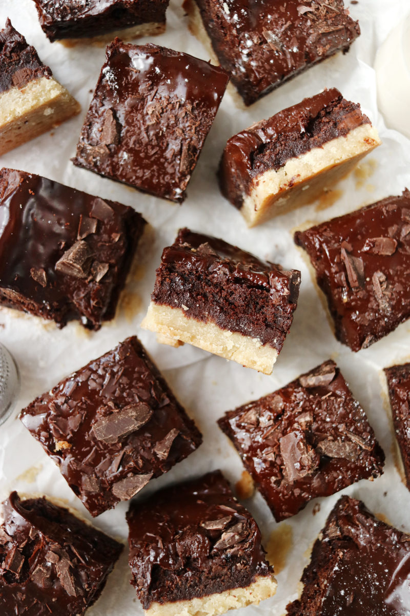 Vegan Shortbread Brownies