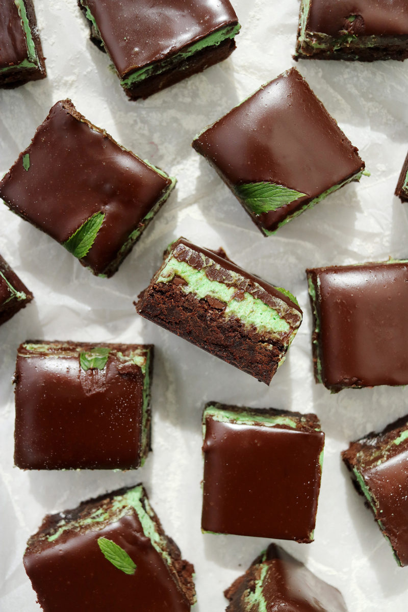 Vegan Mint Chocolate Brownies