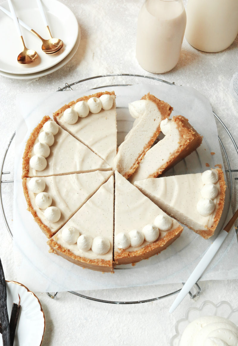 No-Bake Vegan Vanilla Cheesecake