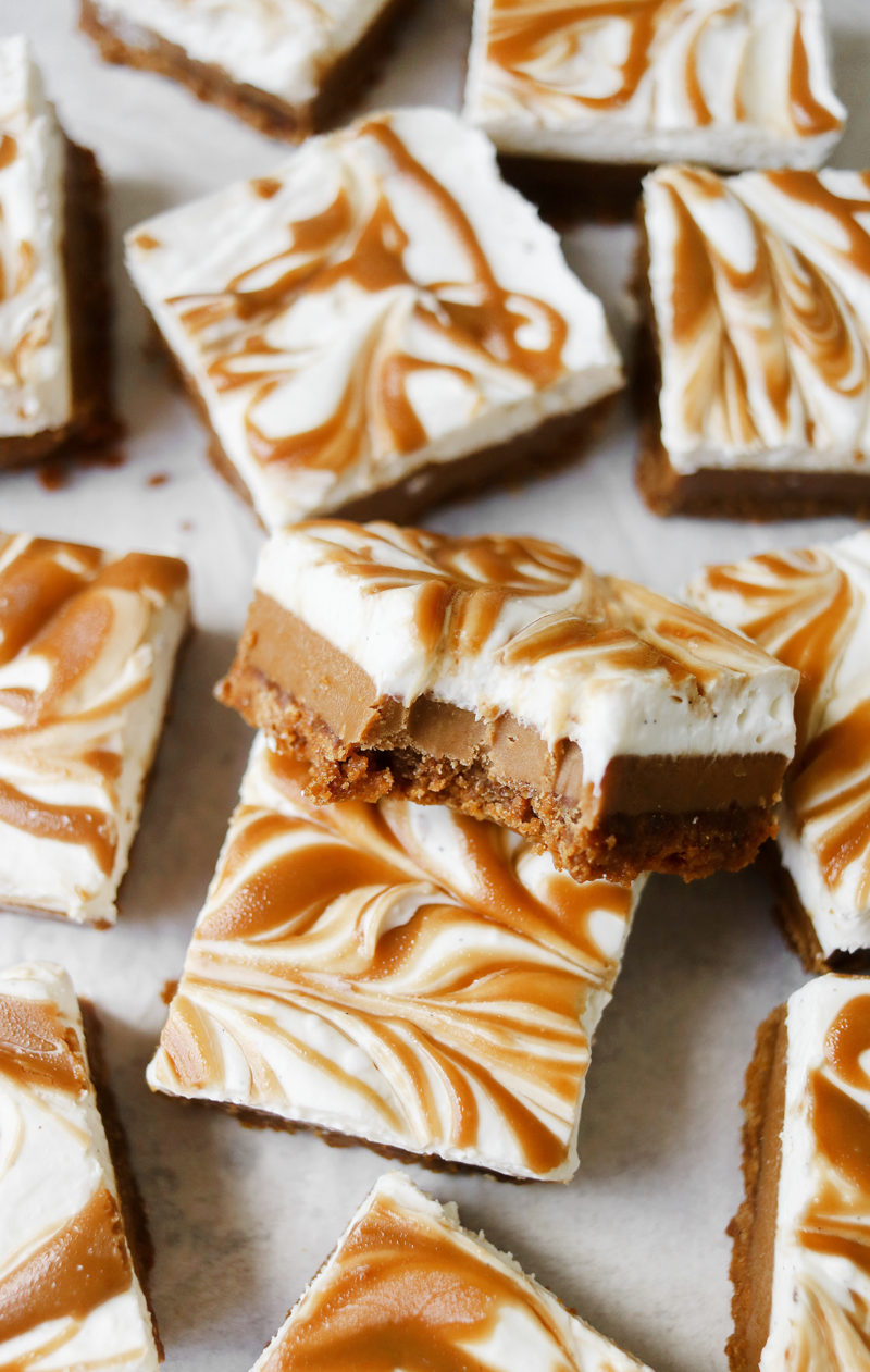 No-Bake Vegan Biscoff Cream Bars