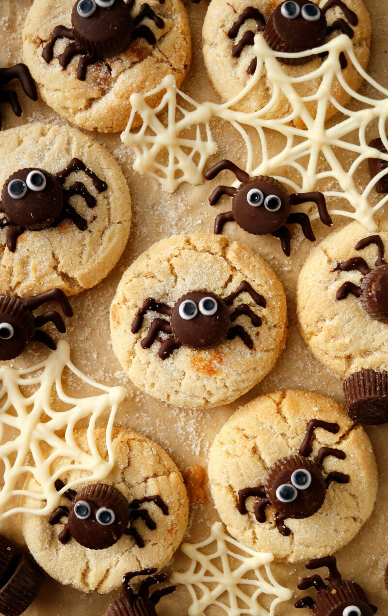 Peanut Butter Spider Cookies