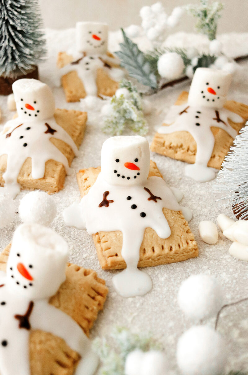 Vegan Melting Snowman Pop Tarts
