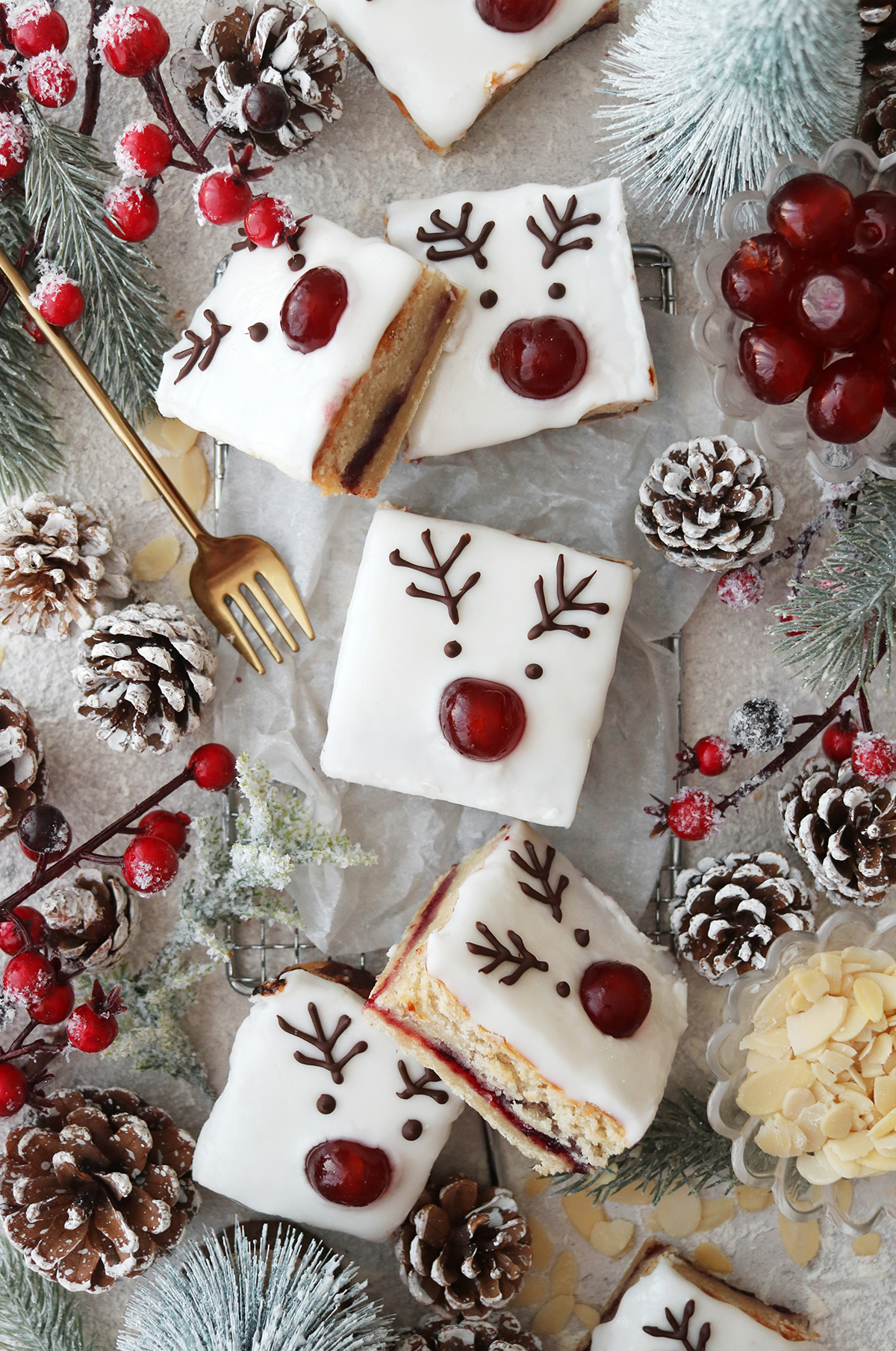 Vegan Cherry Bakewell Bars The Little Blog Of Vegan