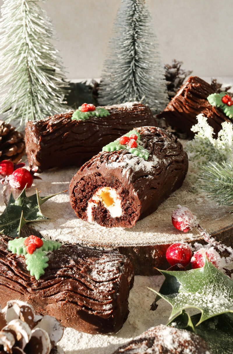 Gluten-free Vegan Mini Yule Logs