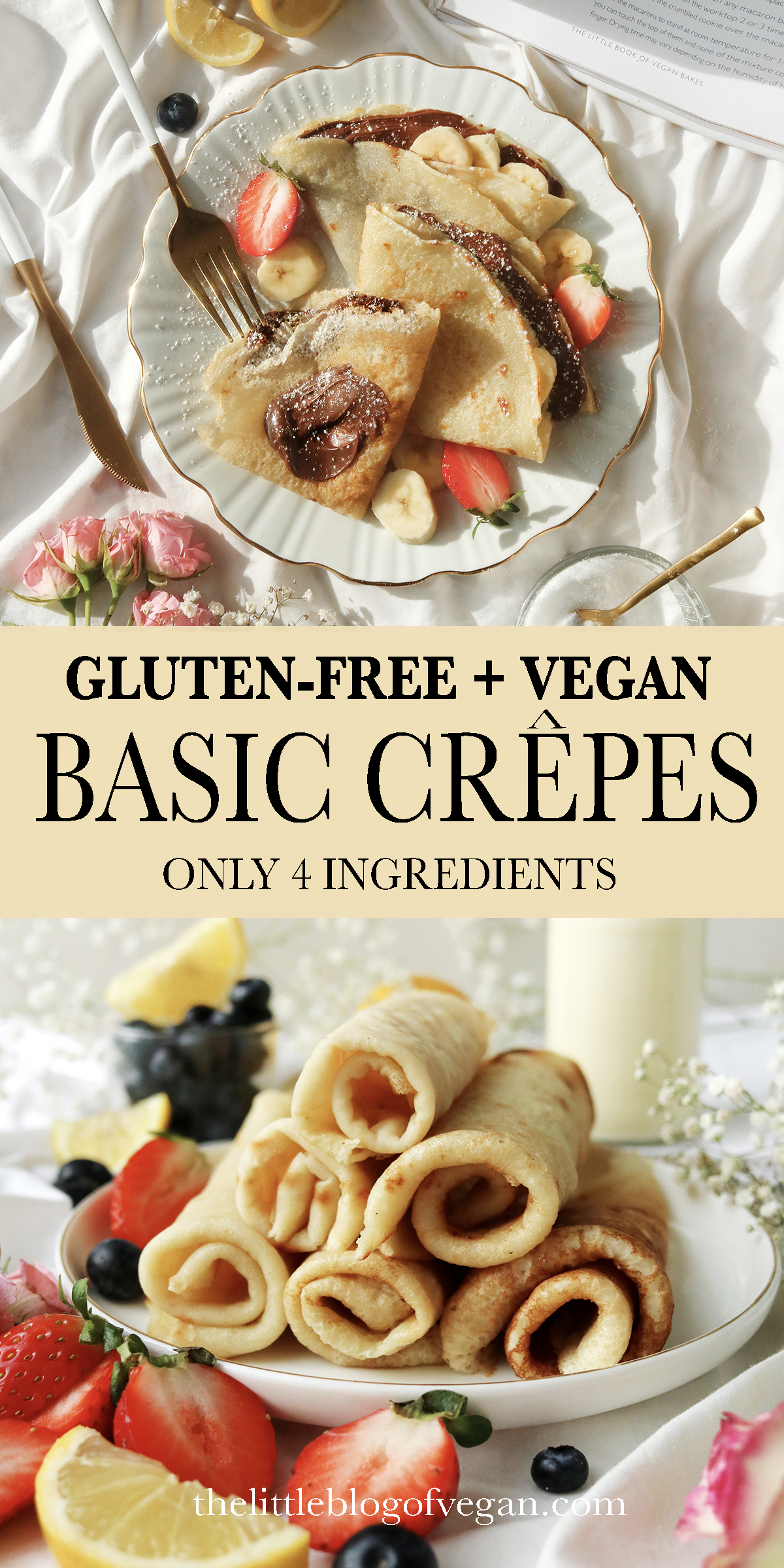 Classic Vegan Crêpes - The Little Blog Of Vegan