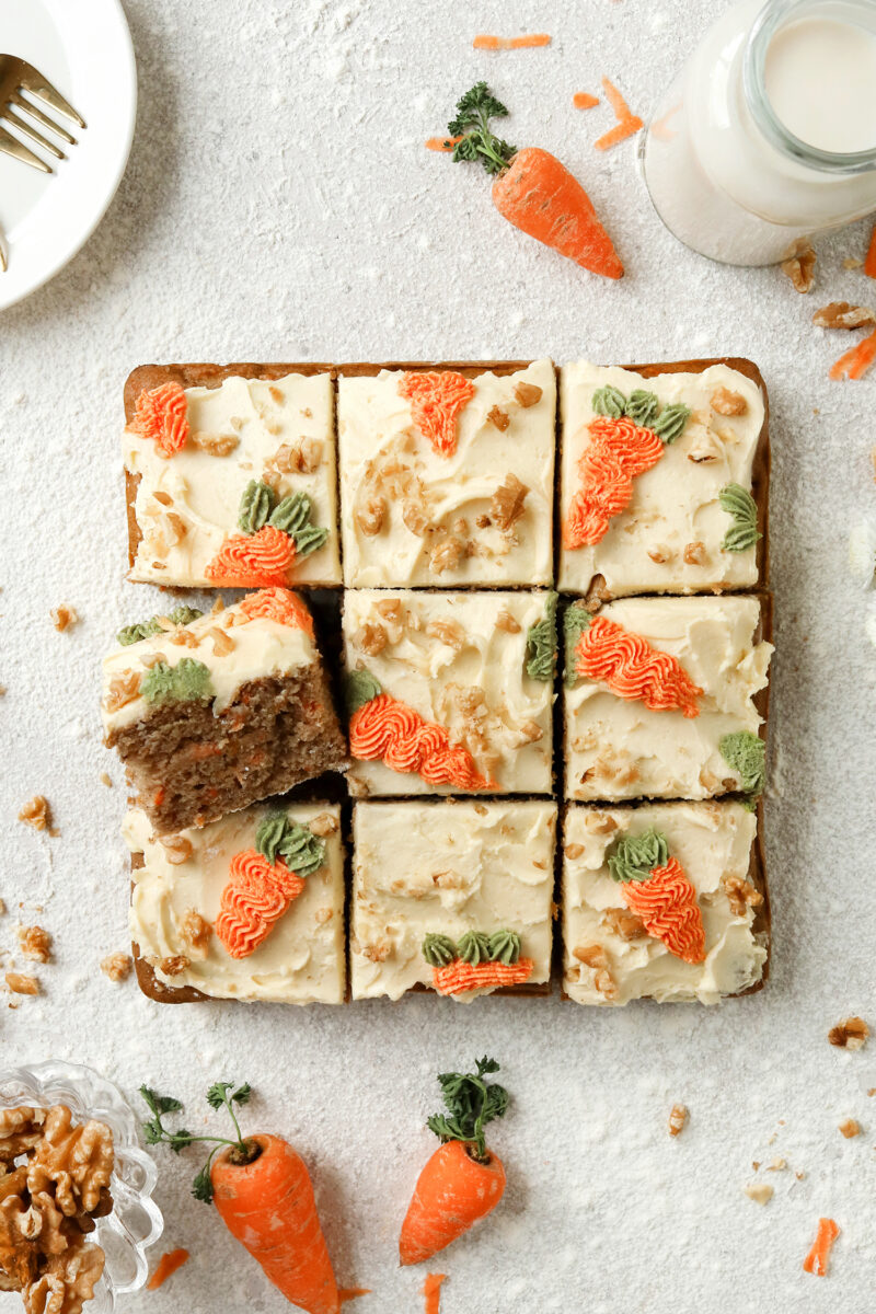 Vegan Carrot Sheet Cake