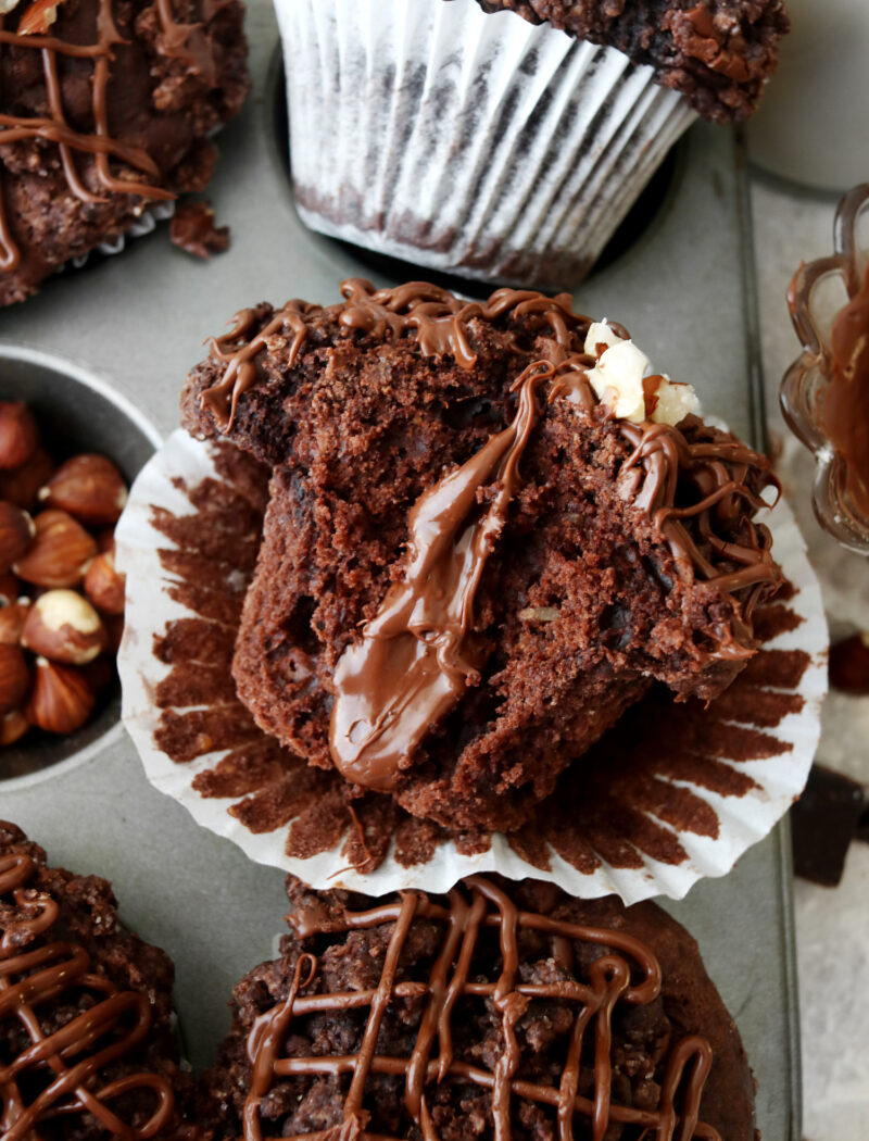 Easy Vegan Nutella Muffins