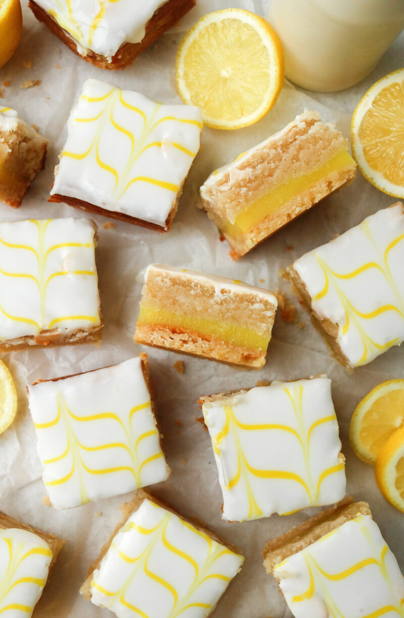 Vegan Lemon Bakewell Bars