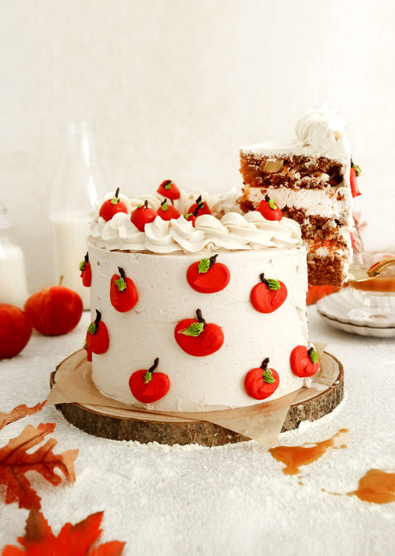 Vegan Caramel Apple Cake