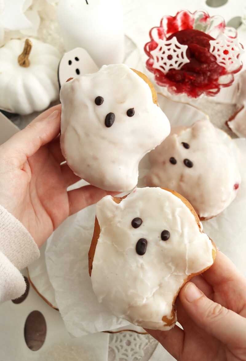 Vegan Ghost Doughnuts