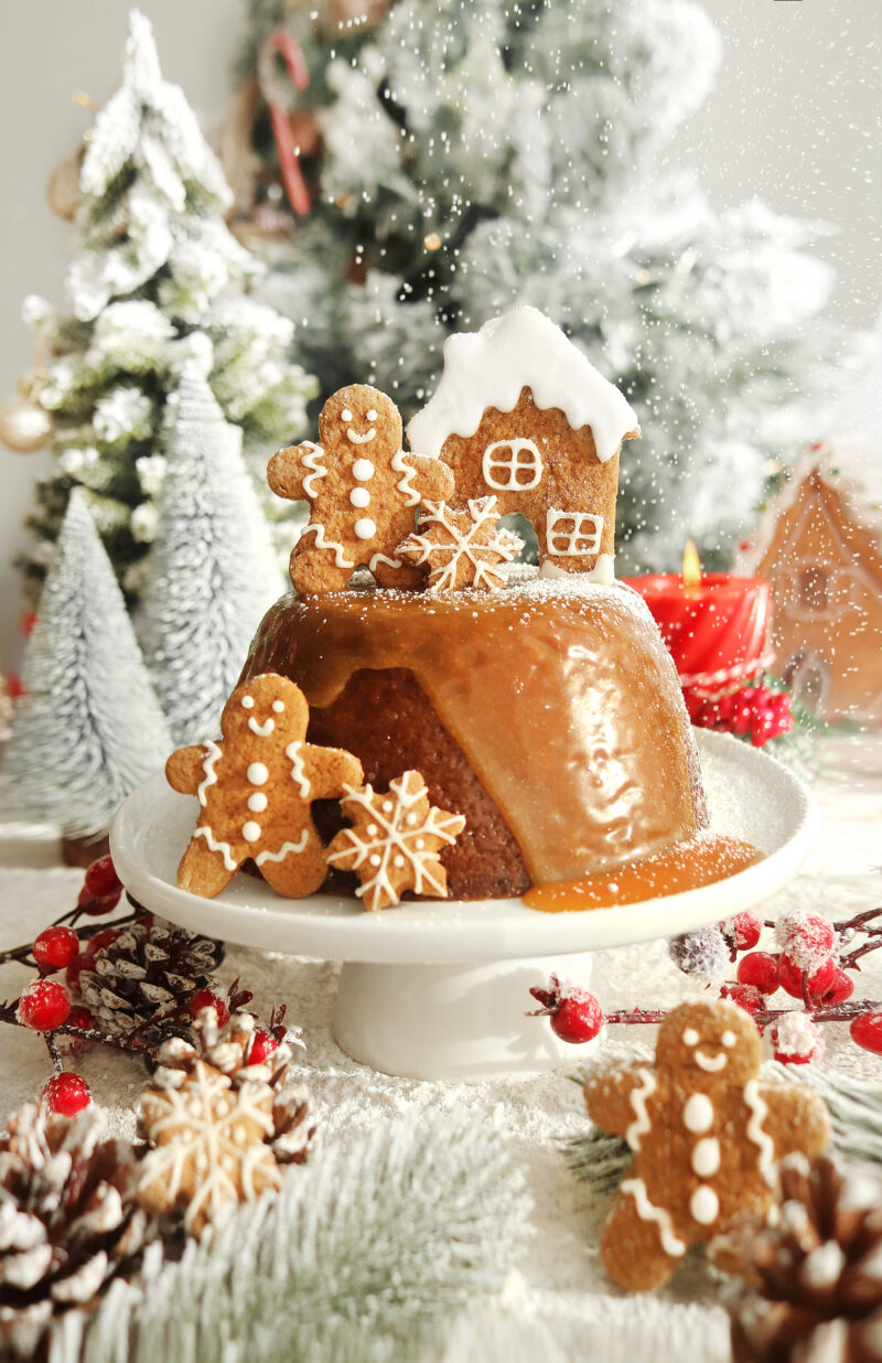 Vegan Gingerbread Steamed Pudding