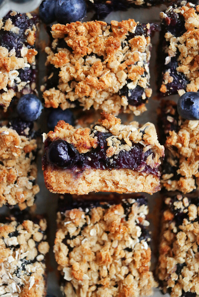 Healthy Blueberry Oat Bars