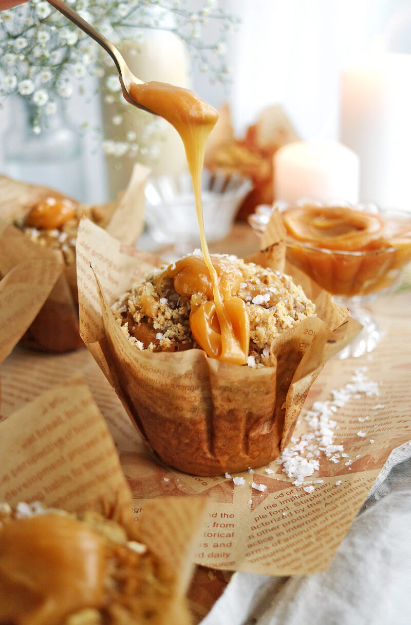 Vegan Salted Caramel Muffins