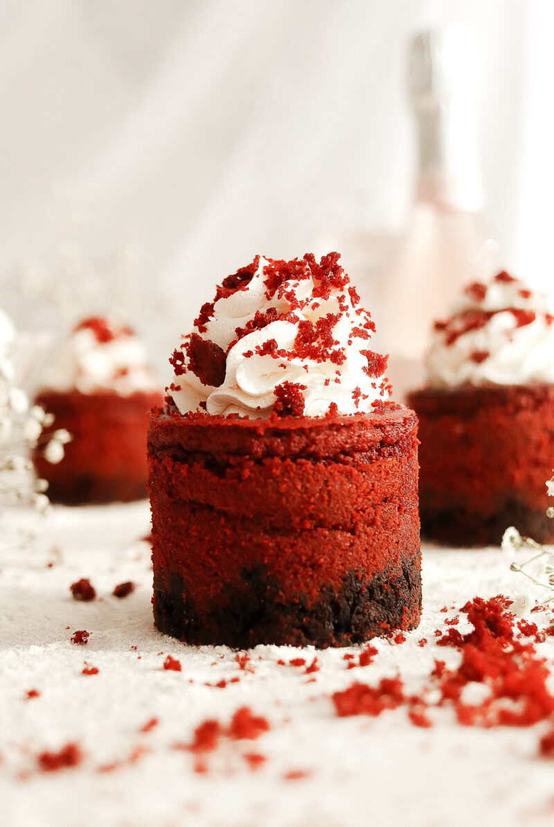 Mini Red Velvet Cheesecakes