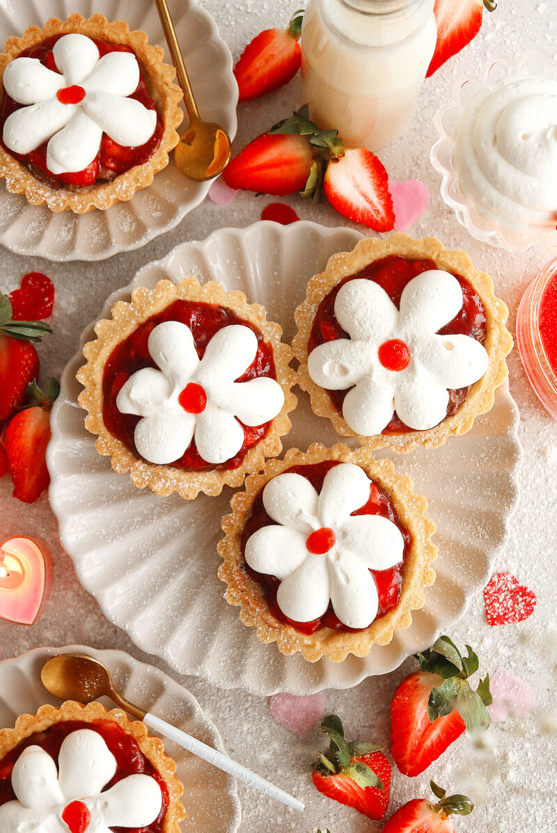 Mini Vegan Strawberry Tarts