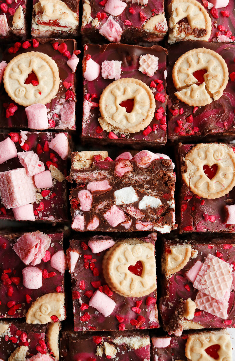 Vegan Valentines Rocky Road