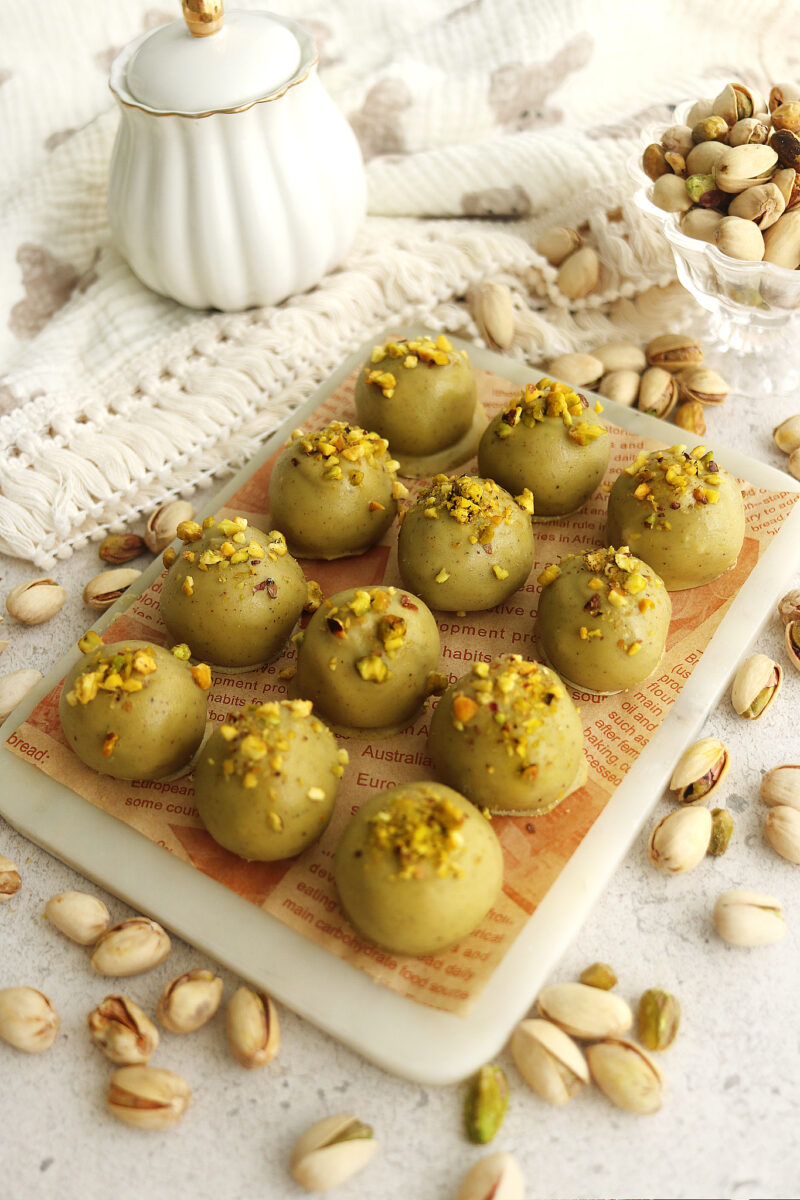 No-Bake Pistachio Truffles