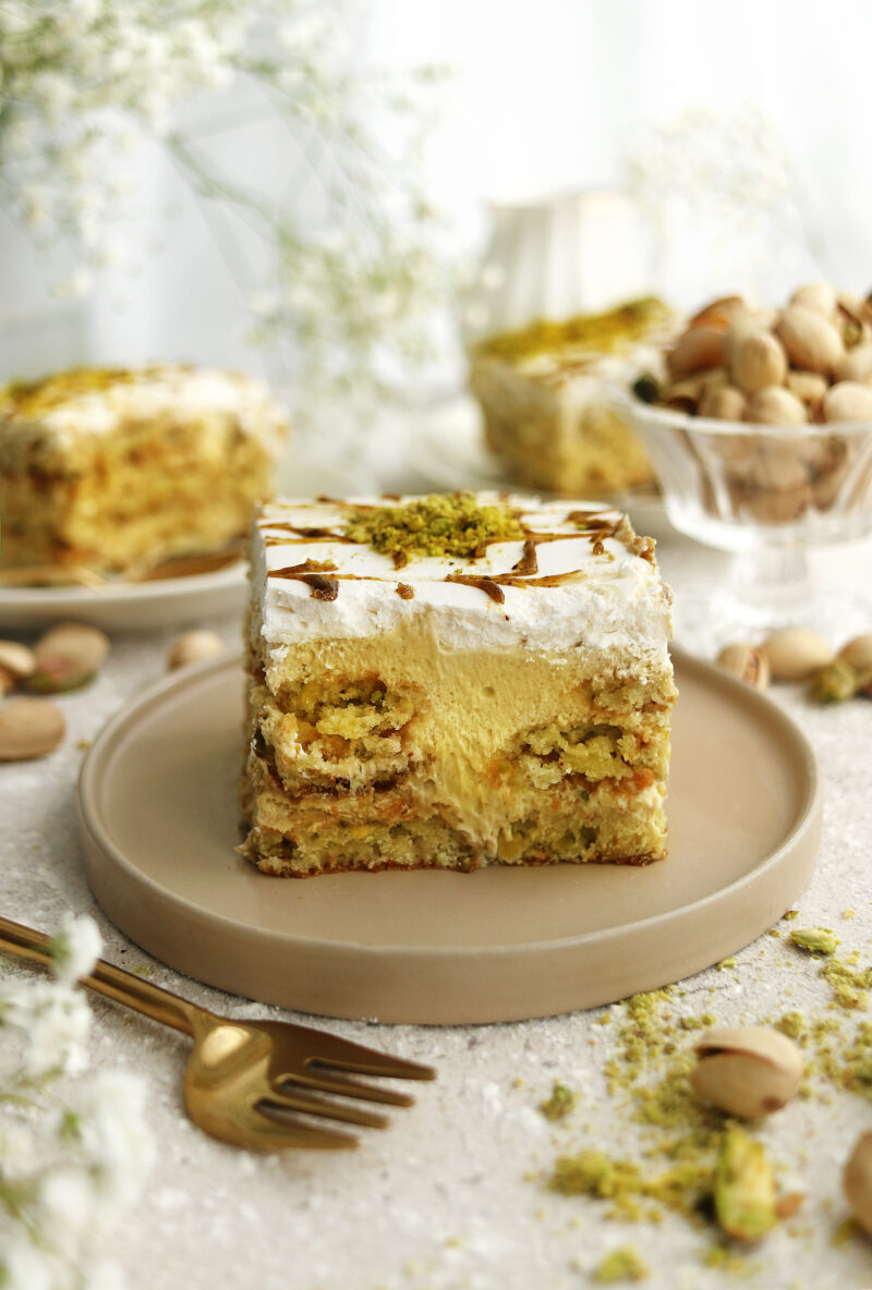 Vegan Pistachio Tiramisu