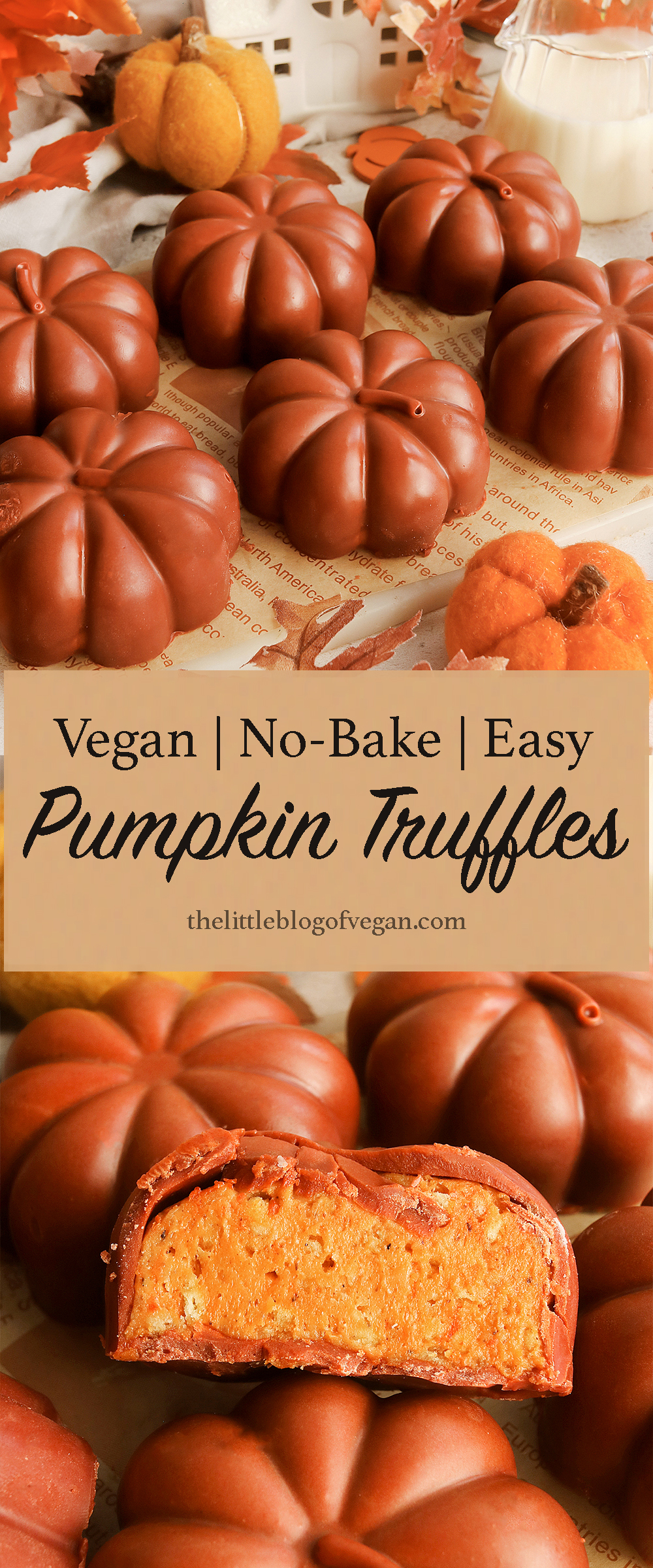 NoBake Vegan Pumpkin Truffles The Little Blog Of Vegan