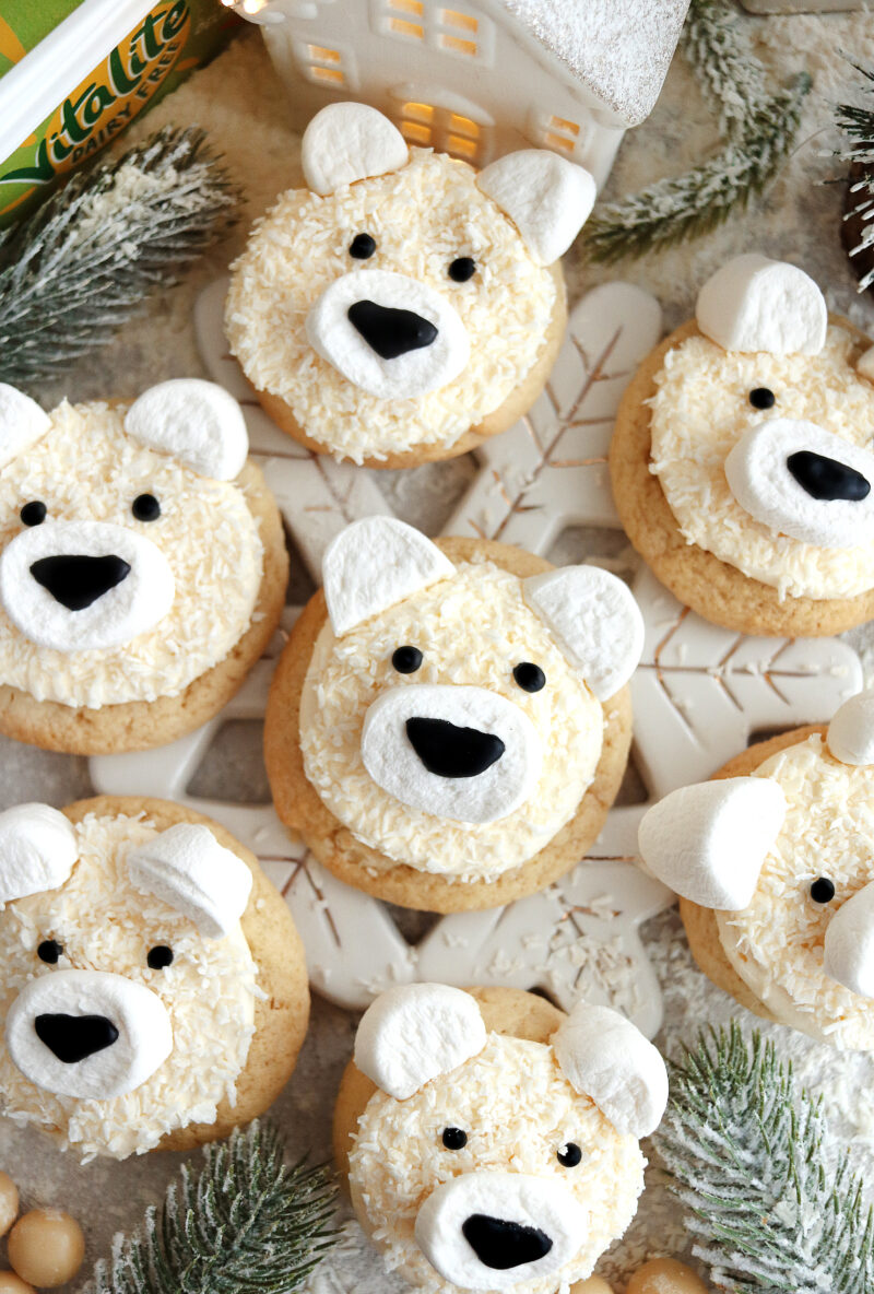 Vegan Polar Bear Cookies