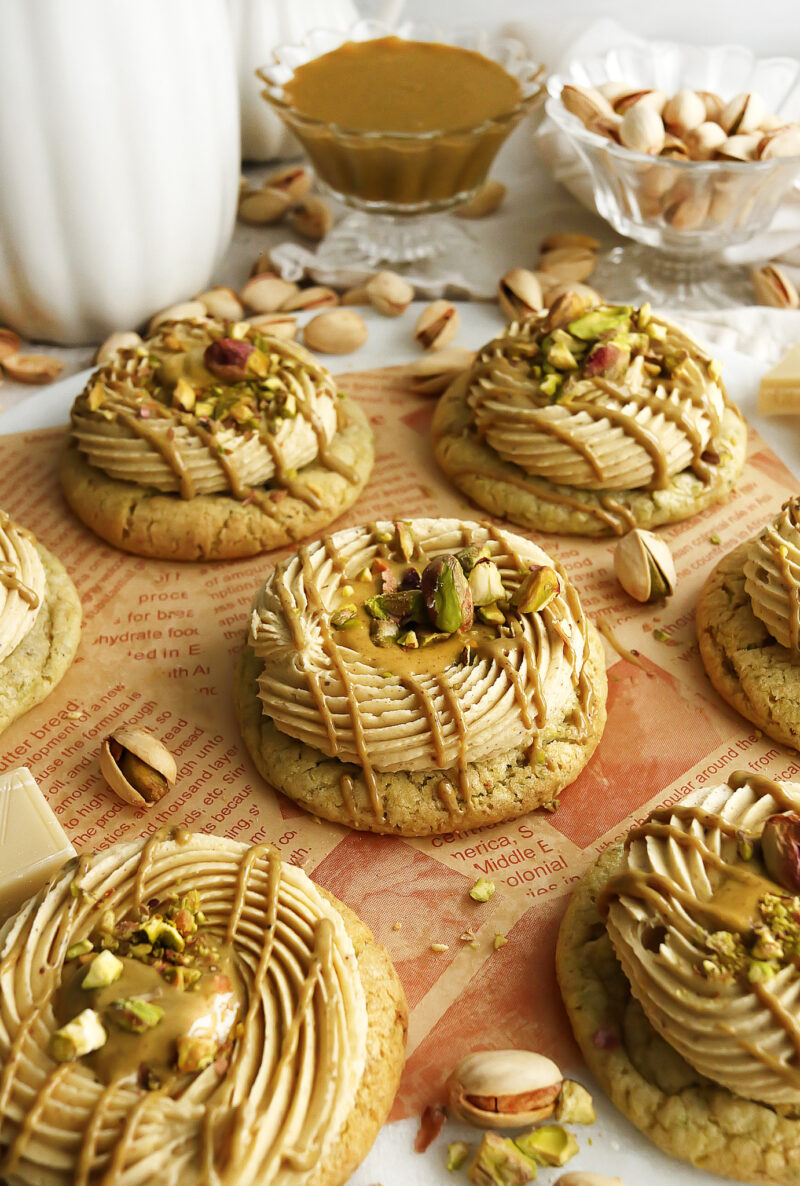 Vegan Pistachio Cream Cookies