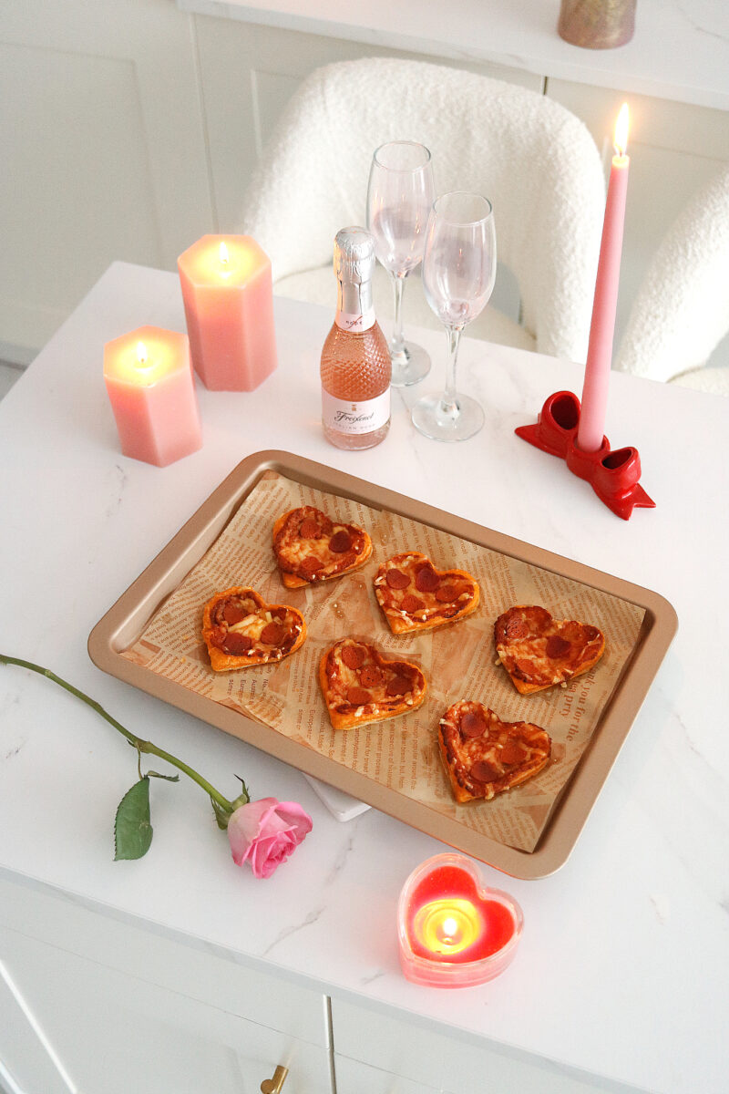 Mini Vegan Heart Shape Pizzas