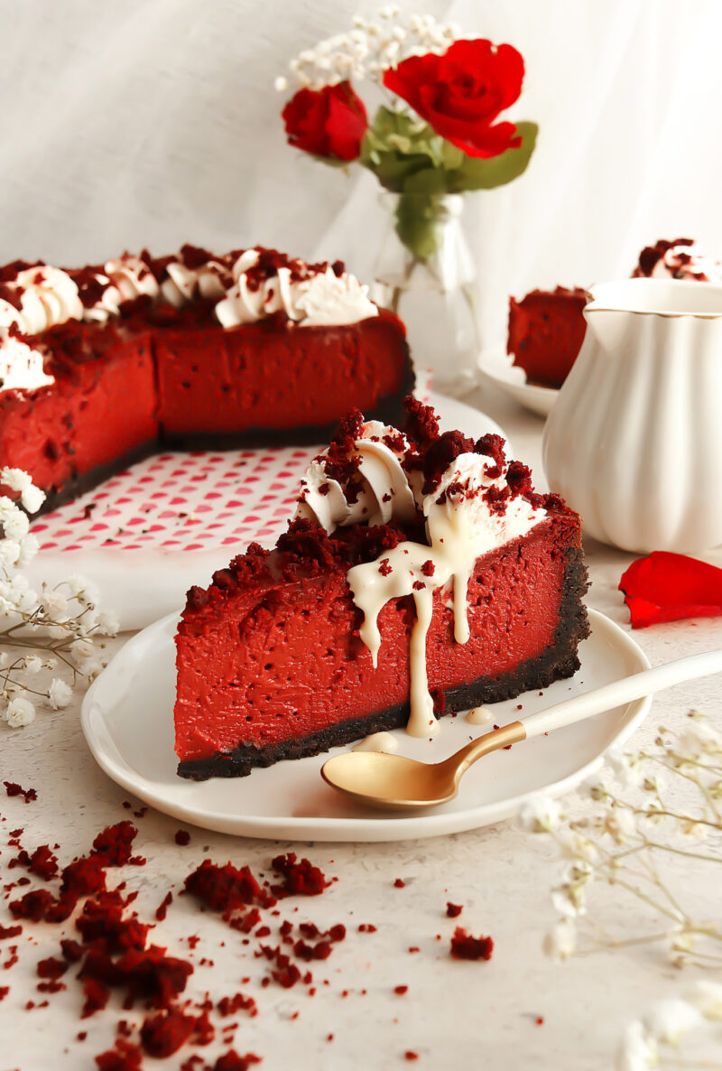 Vegan Red Velvet Cheesecake