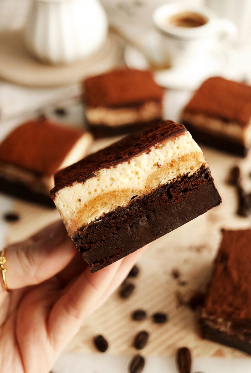 Vegan Tiramisu Brownies