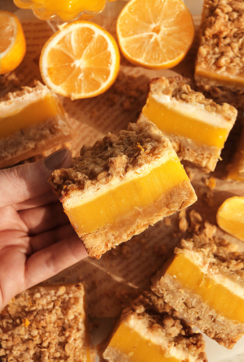 Vegan Lemon Crumble Bars