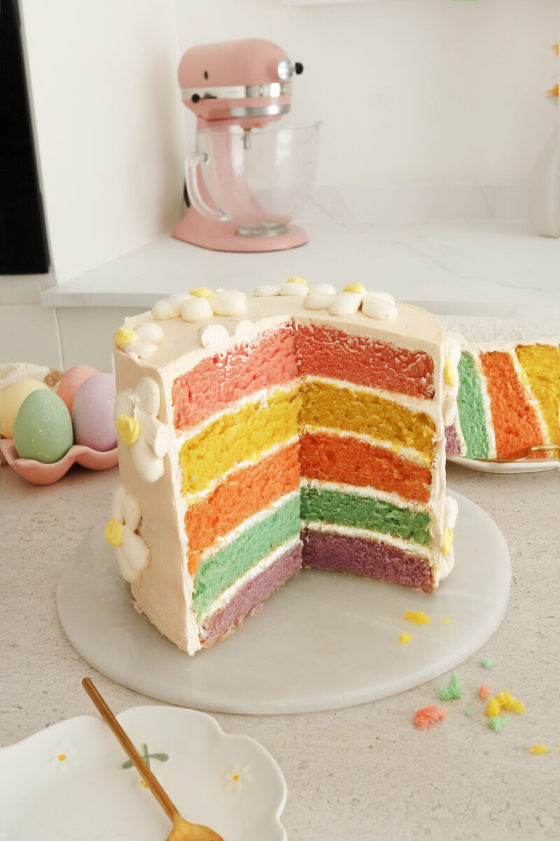 Vegan Rainbow Cake