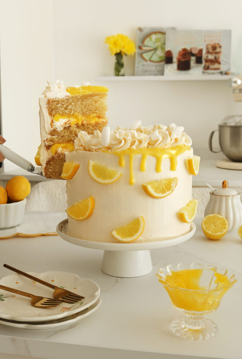 Vegan Lemon Meringue Cake