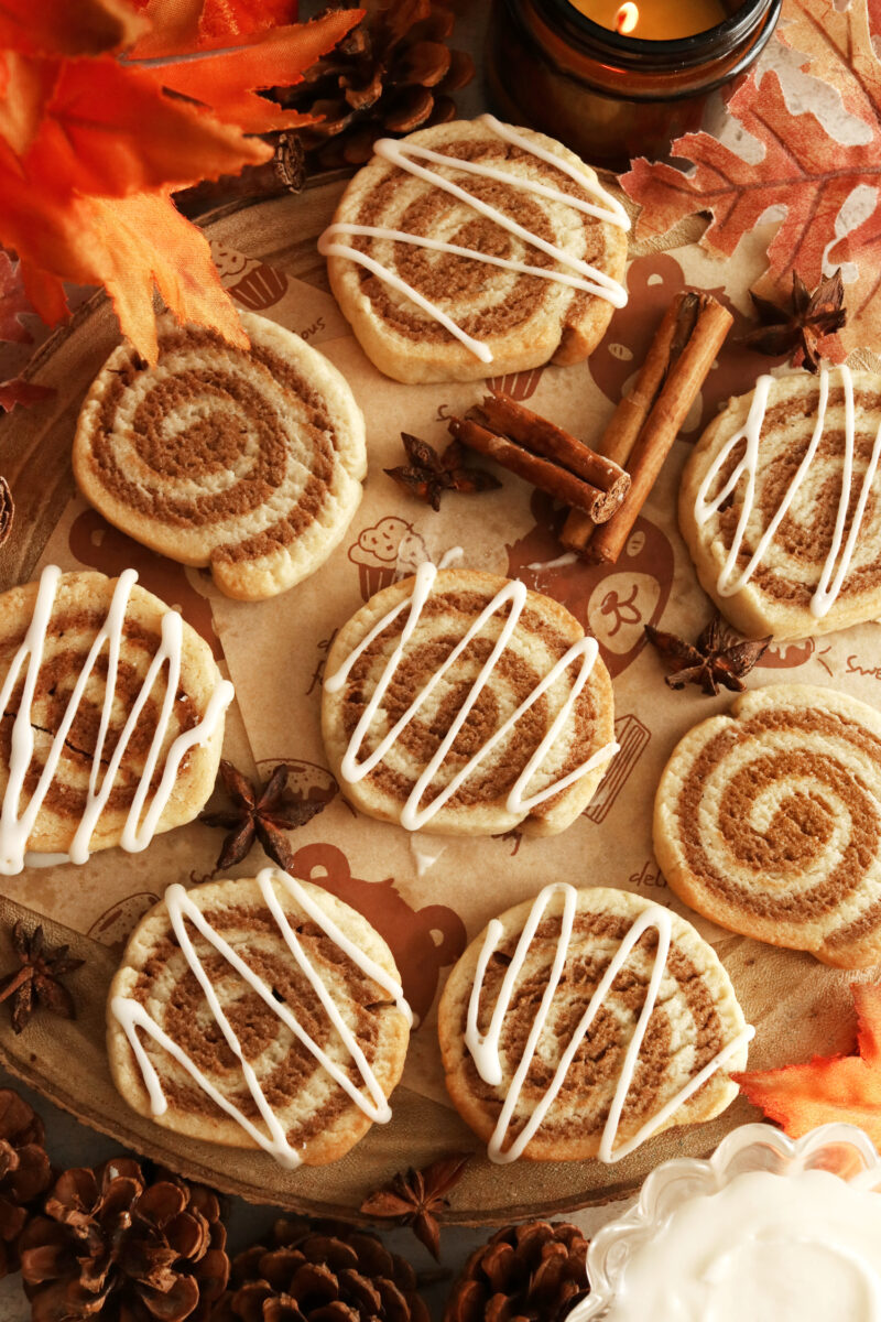 Vegan Cinnamon Roll Cookies