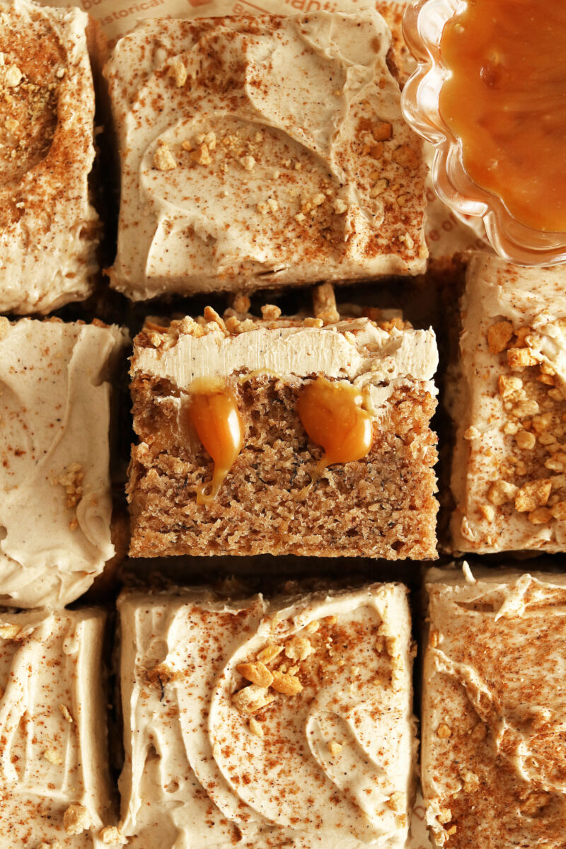 Vegan Banana Caramel Cake