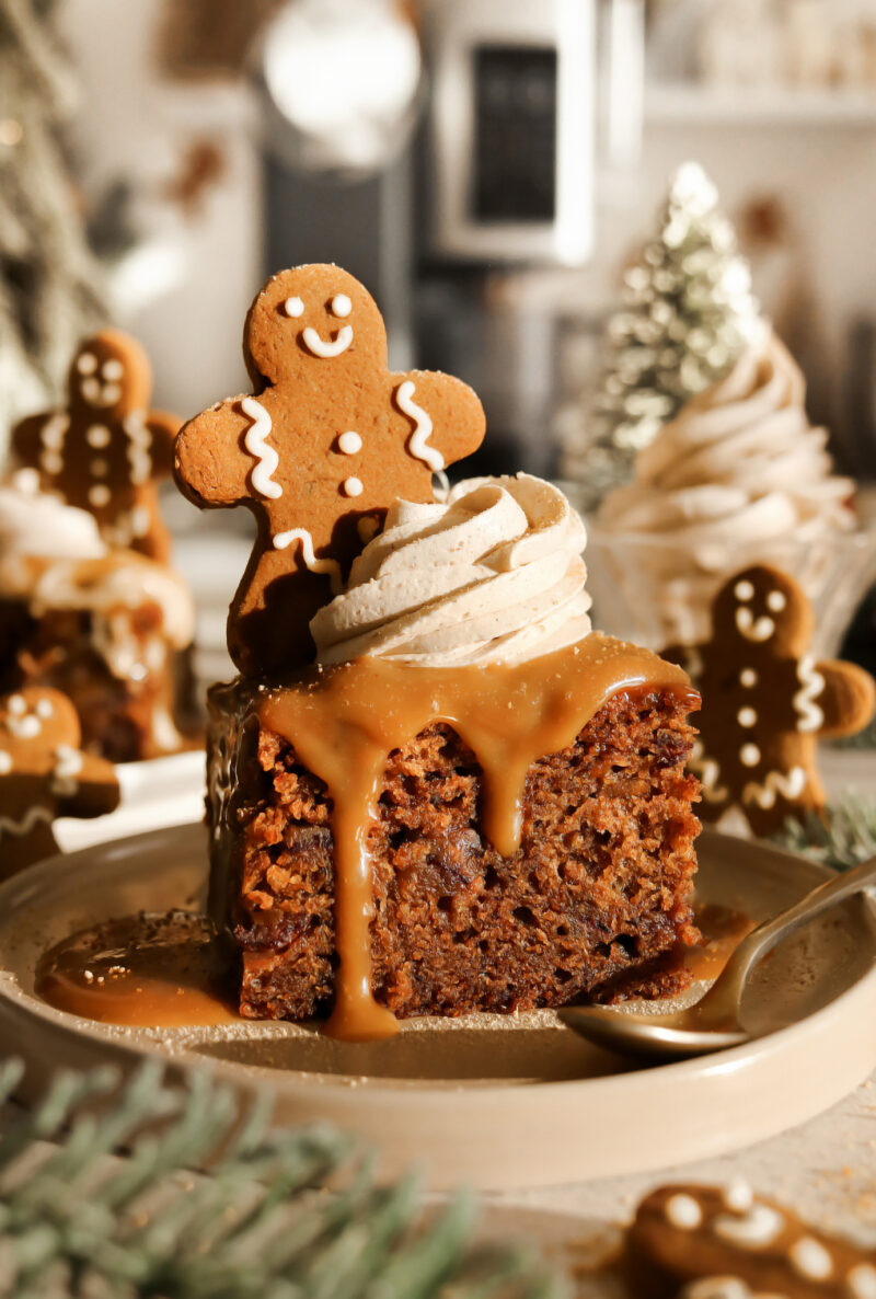 Vegan Gingerbread Sticky Toffee Pudding