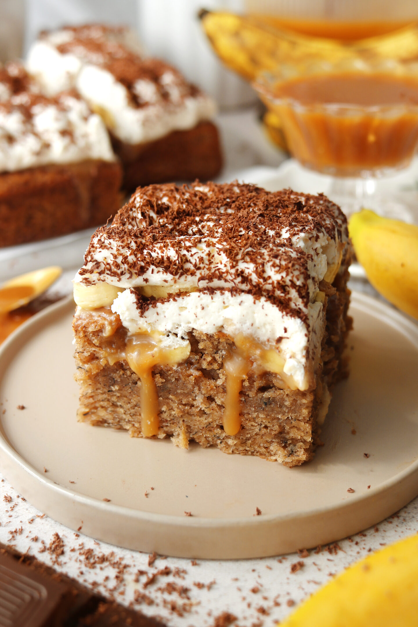 Vegan Banoffee Sheet Cake