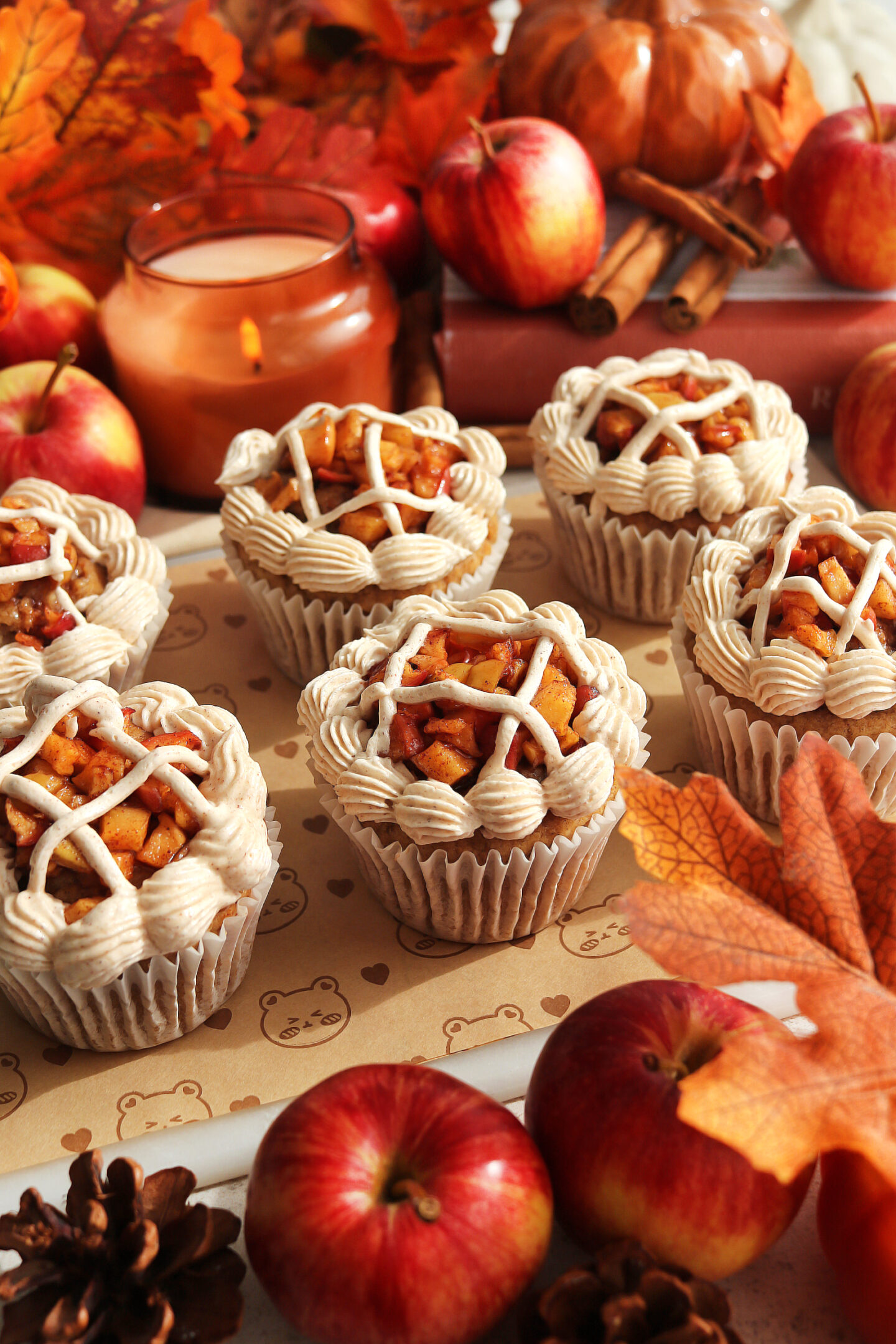 Vegan Apple Pie Cupcakes