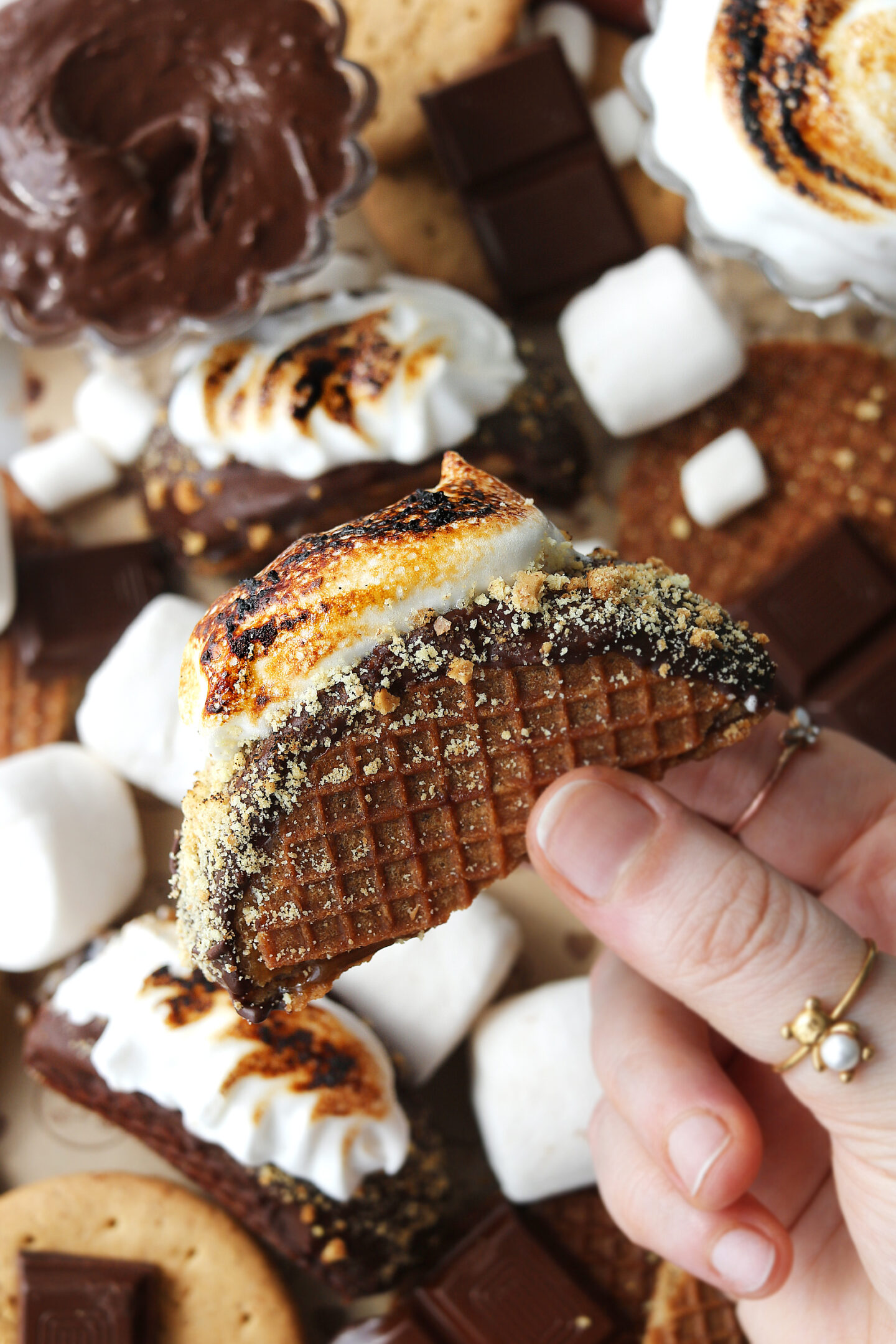 Vegan Stroopwafel S'mores Tacos