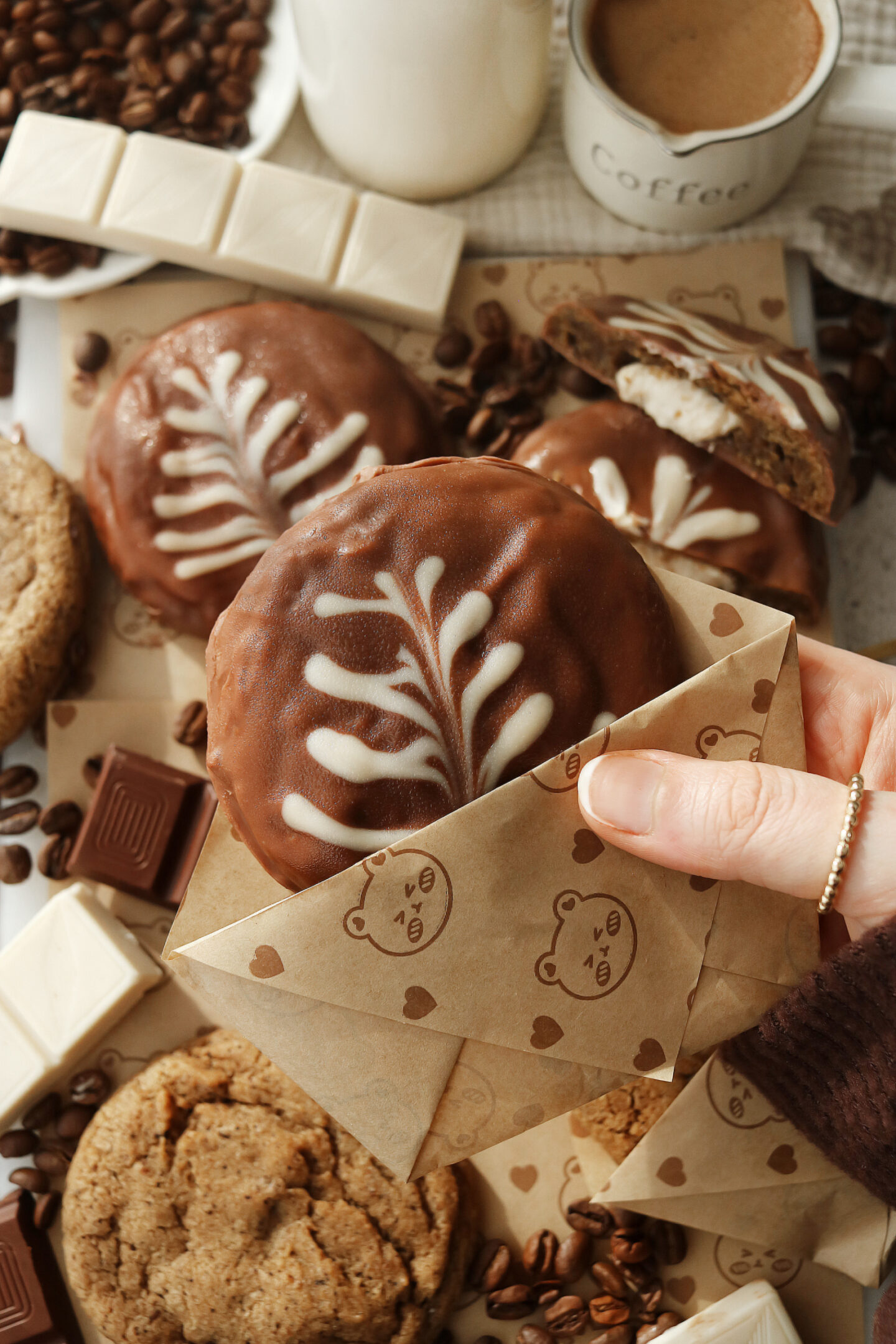 Vegan Coffee Latte Cookies